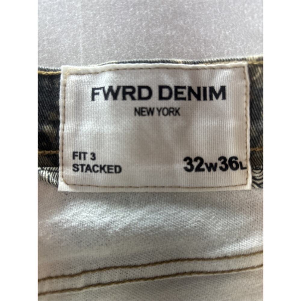 Fwrd Denim Cargo Camo Jeans Size 32x36 Men’s Fit 3 Stacked CLEAN - Picture 2 of 9